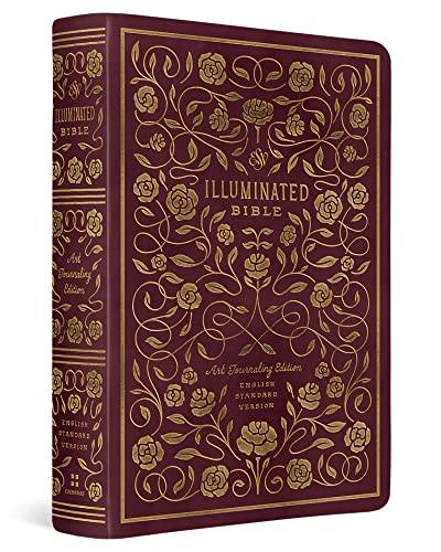 The Holy Bible: ESV Illuminated, Art Journaling Edition, Trutone, Burgundy